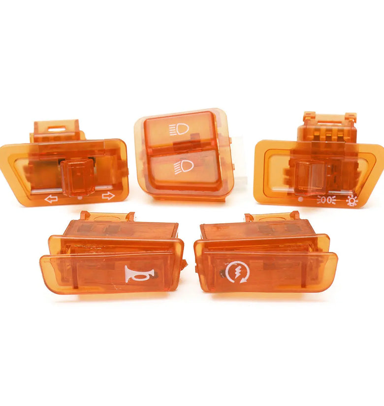 Turn Signal Head Light Horn Dimmer Starter DIY Switch Button For GY6 50cc 125cc 150cc Moped Scooter