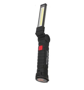 [Built-in 18650 Battery] Bikight COB LED Multi Function Folding Work Light Set USB Rechargeable LED Flashlight Mini Torch USB Cable Car Charger Battery Charger