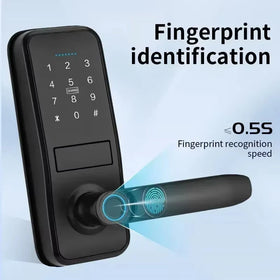 Tuya TTlock Smart Door Lock Intelligent Indoor Fingerprint Lock Aluminium Alloy Password IC Card Key APP Remote Unlock Digital Electronic Doorlock