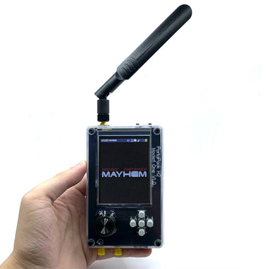 HACKRF ONE H2 R9 SDR Radio Development Board with Enhanced PortaPack and Touch Screen Clear Plastic Case
