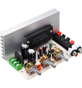 DX-0408 50W+50W 2.0 Channel Thick Film Series Stereo Amplifier Board Dual AC15V-18V 10HZ-20KHZ Potentiometer Power Amplifier Module
