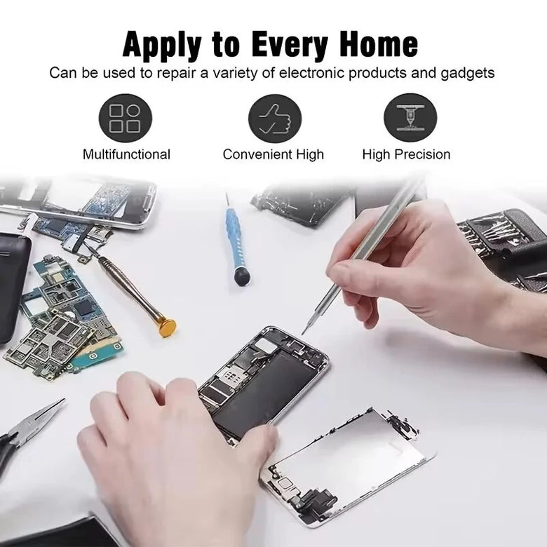 25 In 1 Magnetic Precision Screwdriver Set 24 Piece High Hardness Mini Pocket Batching Head Mobile Repair Set for Mobile Phone/PC/Camera/Drone