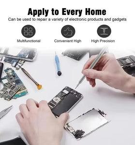 25 In 1 Magnetic Precision Screwdriver Set 24 Piece High Hardness Mini Pocket Batching Head Mobile Repair Set for Mobile Phone/PC/Camera/Drone