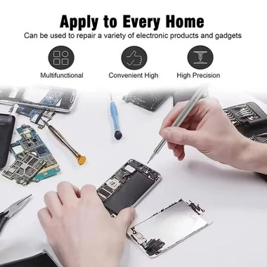 25 In 1 Magnetic Precision Screwdriver Set 24 Piece High Hardness Mini Pocket Batching Head Mobile Repair Set for Mobile Phone/PC/Camera/Drone