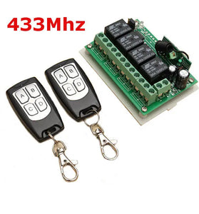 3Pcs Geekcreit 12V 4CH Channel 433Mhz Wireless Remote Control Switch With 2 Transimitter