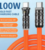 5A 100W Type-C to Type-C Cable Fast Charging Data Transmission Tinned Copper Core Line 1M/2M Long for iPhone 15 15 Plus for Xiaomi 14pro for Huawei Mate60 Pro for Samsung Galaxy S24
