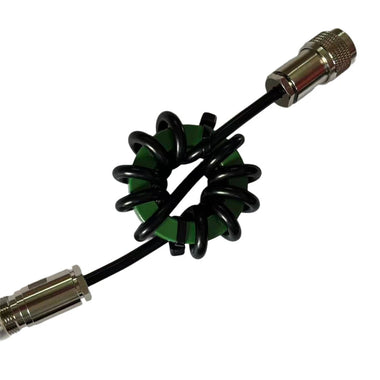 HF 1:1 Balun Ni-Zn Ferrite Core 1.8-50MHz Shortwave Choke RG58 Coaxial Cable Anti-Interference USB Stability FT8 JS8 WSPR Magnetic Ring