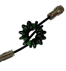 HF 1:1 Balun Ni-Zn Ferrite Core 1.8-50MHz Shortwave Choke RG58 Coaxial Cable Anti-Interference USB Stability FT8 JS8 WSPR Magnetic Ring