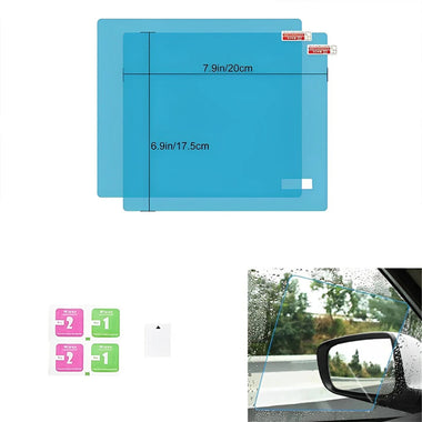 Pair Car Rearview Mirror RainProof Protector Film Waterproof Car Stickers Scratch Resistant Clear Vision