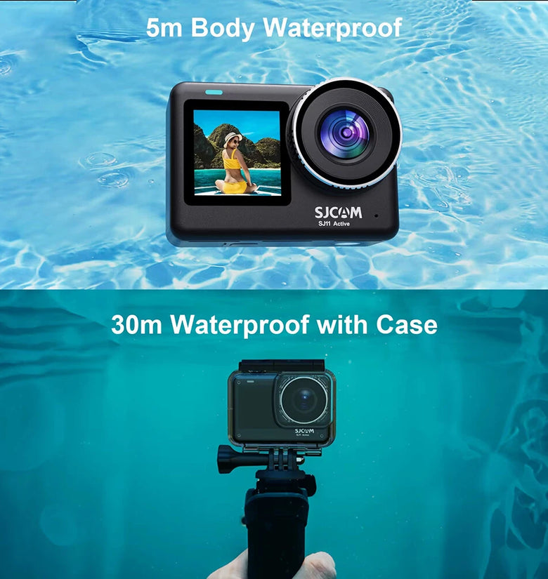 SJCAM SJ11 Active Sport Action Camera 4K Waterproof 5G WiFi Active HDR Video 2.33inch Touch Screen 1.3inch LCD Action Cam Sport Camera