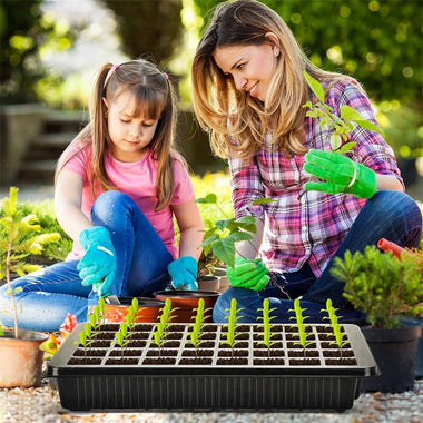 Seed Starter Tray with Grow Light 40 Cells Seed Starter Kit with Humidtiy Dome Seedling Starter Trays for Seed Germination Kit Seedling Starting Propagation Cloning Plants
