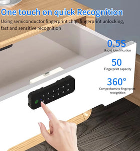 ES825 Tuya bluetooth Smart Wood Cabinet Fingerprint Lock App Remote Control Monitor Keyless Card Unlock Door Locker Furniture Drawer Doorlock Horizontal or Vertical Type Lock