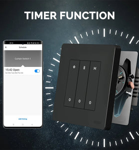 MoesHouse Smart ZigBe Star Ring Curtain Switch APP Remote Control for Roller Shutter Electric Curtains Blind Motor Work with Alexa/Google Home European Version