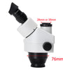 Trinocular Head 3.5X-100X Simul Focal Continuous Zoom Stereo Microscope WF10X/22mm Eyepiece For Phone PCB CPU Soldering Repair