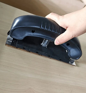 Multi Function Adjustable Sandpaper Holder 70x198mm Hand Push Grinding Plate High Temperature Resistant Auto Body Dry Polishing Board for Woodworking Automotive DIY Projects