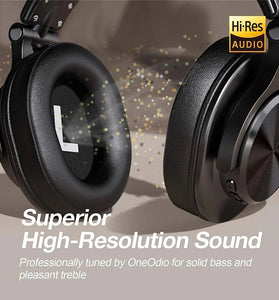 OneOdio A70 Headset bluetooth Headphone Hi-Res Audio Professional Studio Monitor DJ Headphones 3.5mm 6.35mm Over-Ear Wireless Headset
