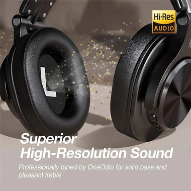 OneOdio A70 Headset bluetooth Headphone Hi-Res Audio Professional Studio Monitor DJ Headphones 3.5mm 6.35mm Over-Ear Wireless Headset