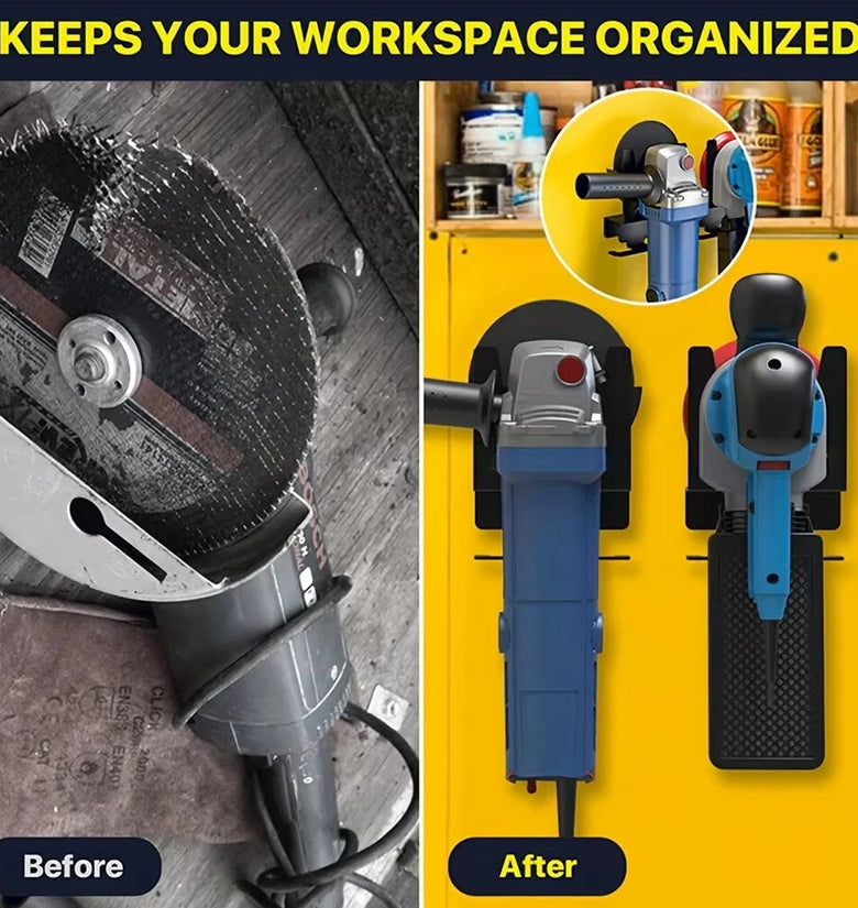 1/2 PCS Angle Grinder Holder Angle Grinder Stand Tool Wall mount Bracket for 5inch Grinder Angle Grinder Storage Rack