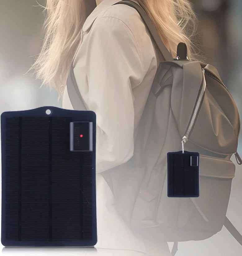 3.5W 5V Solar Panel Charger USB Output Monocrystalline Silicon High Efficiency Waterproof Portable for Outdoor Emergency and Charging Electronic Devices