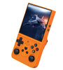 T16MAX 128G 30000+ Games Retro Handheld Game Console 4-inch IPS Screen RK3326 Quad Core Dual 3D Joystick Built-in HiFi Speaker Portable Gaming Device Support 3.5mm Earphone 3000mAh Battery