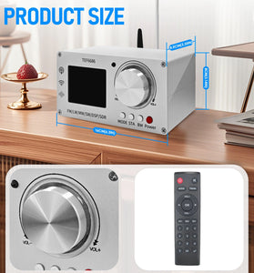 TEF6686 Full Band Digital Radio Receiver Aluminum Alloy FM LW MW SW DSP SDR Portable 2.8 Inch Screen Built in Speaker Rechargeable Battery 99 Station Storage Compact Design