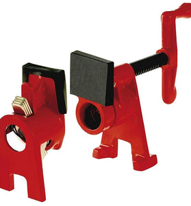 Heavy-Duty 1/2" 3/4" Wood Gluing Pipe Clamp Cast Iron Pipe Clamp with Protective Cap for Metalworking / Woodworking / Frame Assembly