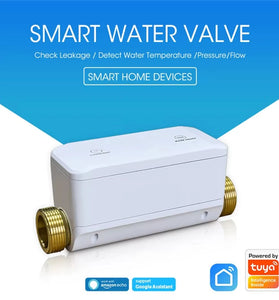 NEO Tuya Smart WiFi Water Valve APP On/Off Control Water Pressure / Flow Rate / Temperature Measurement Water Consumption Monitoring Device