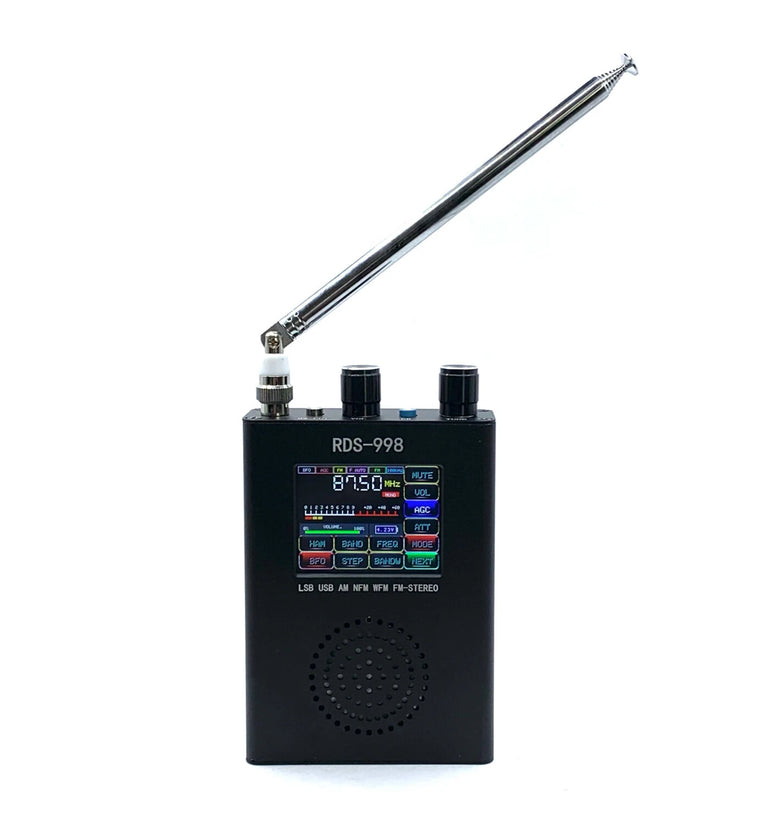 Digital Shortwave Radio SSB USB LSB CW Reception 5000mAh Battery 2W Speaker FM MW SW LW BFO Spectrum Display with Colors Touch Screen