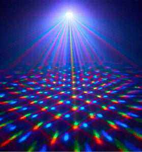 Elfeland Portable LED Stage Light Remote Control RGB Atmosphere Night Lamp Sound Activated Party Light For Holiday Party Wedding KTV Bar