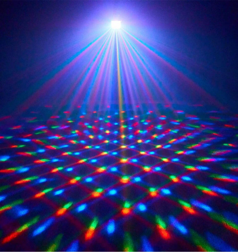 Elfeland Portable LED Stage Light Remote Control RGB Atmosphere Night Lamp Sound Activated Party Light For Holiday Party Wedding KTV Bar