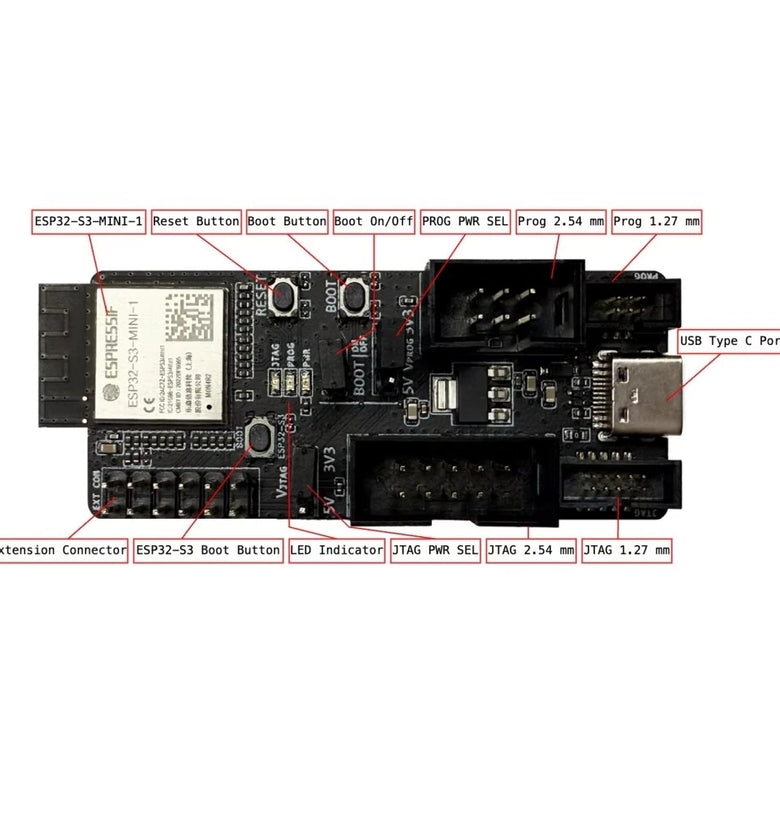 ESP-Prog-2 Development Debugger Serial Communication High-Speed JTAG Debugging Firmware Auto Downloader