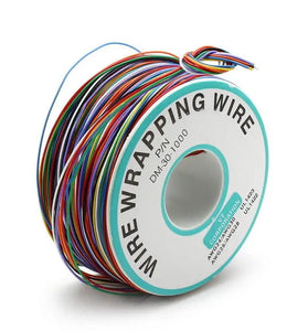 3pcs 0.55mm 8 Color Circuit Board Single-Core Tinned Copper Electronic Wire Jumper Cable Dupont Wire