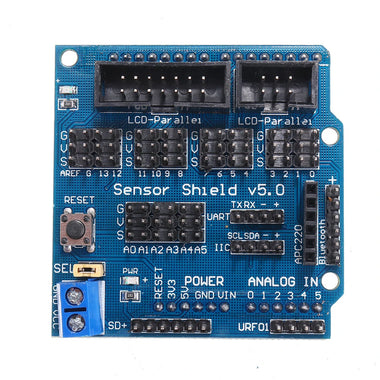 UNO R3 Sensor Shield V5 Expansion Board Geekcreit for Arduino - products that work with official Arduino boards