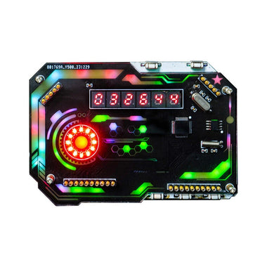 DIY Desktop Digital Clock Electronic Kit Colorful LED Display Type-C Power Supply Retro Desk Ornament Gaming Soldering Fabrication