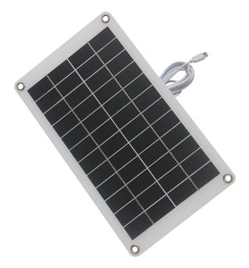 10W 12V Solar Charger Panel Type-C Connector High Efficiency Portable Solar Power with 3M Cable for Outdoor Camping Emergency