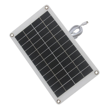 10W 12V Solar Charger Panel Type-C Connector High Efficiency Portable Solar Power with 3M Cable for Outdoor Camping Emergency