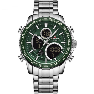 NAVIFORCE Multi-function Men Watch Night Light Waterproof Quartz Watch Timepiece Chronograph Date Sport Watch for Male
