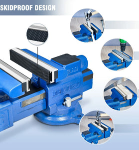 2pcs Vise Jaws with Rare Earth Magnets Universal Soft Vice Jaws Pads Covers with Strong Magnetic Multi-Purpose Protector for Any Metal Vice