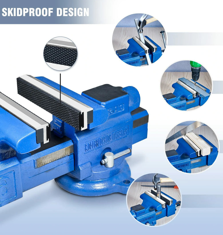 2pcs Vise Jaws with Rare Earth Magnets Universal Soft Vice Jaws Pads Covers with Strong Magnetic Multi-Purpose Protector for Any Metal Vice