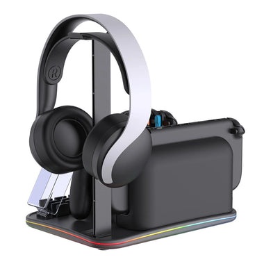 For Switch 2 12-in-1 Multi-functional Cooling and Charging Dock Switch Console Storage Dock with RGB Lighting IPEGA PG-SW2065