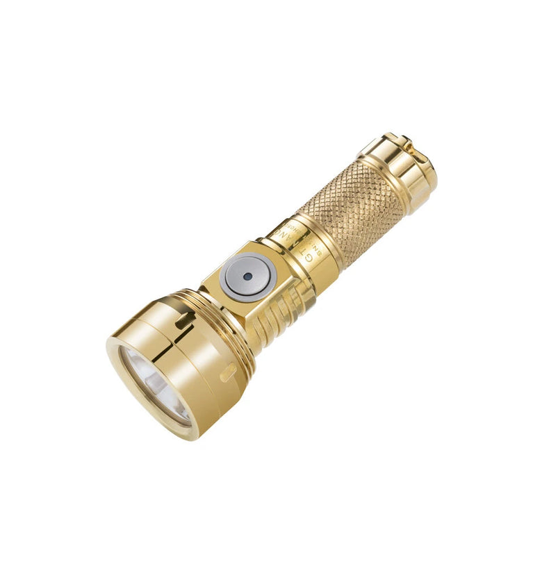 Lumintop GT NANO3.0 Brass 400M EDC Thrower Flashlight Support Extend Tube 700LM 10280/10750 Battery USB Rechargeable Camping Lantern Outdoor Light