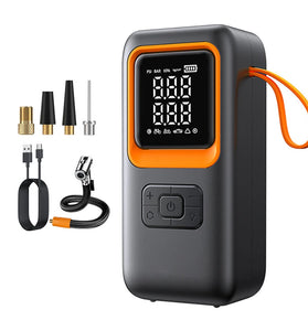 Portable Electric Tire Inflator Cordless Air Pump Built Battery with Digital Pressure Gauge for Car, Motorcycle, Bike, Balls