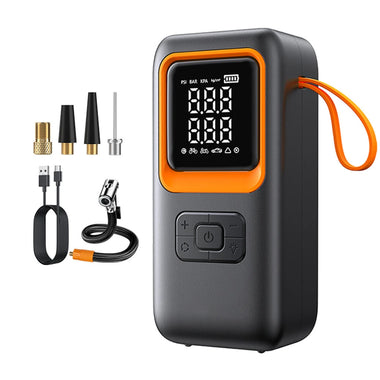 Portable Electric Tire Inflator Cordless Air Pump Built Battery with Digital Pressure Gauge for Car, Motorcycle, Bike, Balls