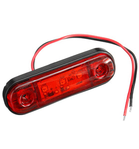 LED Side Marker Indicator Light Waterproof For 12V 24V Trailer Truck Bus Lorry Van