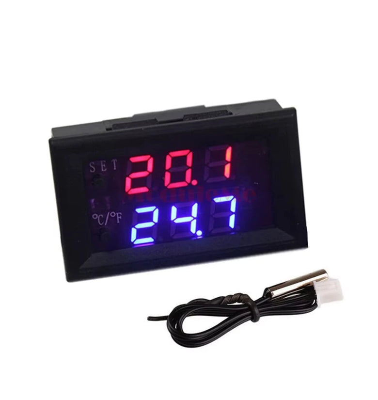 DC 12V LED Digital Thermostat Temperature Control Electronic Thermometer Thermo Controller Switch Module NTC Smart Temp Sensor