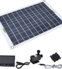 50W Solar Fountain Water Pump Kit Solar Panel Submersible Powered Pump Fish Pond Fountain Powered Garden Decorations Low Noise