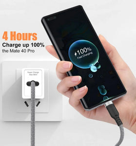 MC-S017 6A USB-A to Type-C Braided Extension Cable Fast Charging Data Transmission Copper Core Line 1M/1.5M/2M/3M/5M/8M Long for iPhone 15 15 Plus for Huawei Pura 70 Ultra for Xiaomi Civi 4 Pro for Samsung Galaxy S24