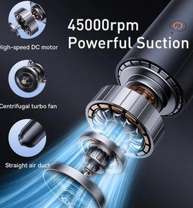 Baseus A0Pro Cordless Handheld  Car Vacuum Cleaner Portable 30W High Power 45000rpm Suction Type-C Rechargeable Wet & Dry for Car Home
