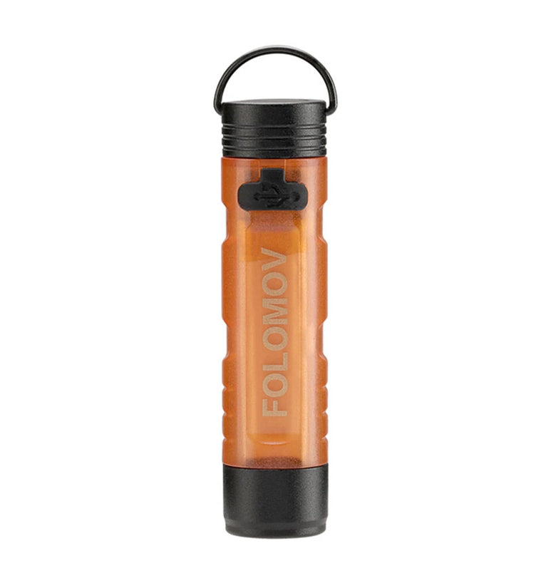 Folomov Keychain Flashlight 300LM Mini Pocket Light Outdoor Key Clip Cap Ambient LED Long Endurance Disaster Relief Emergency Light