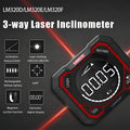 UNIT LM320D LM320E LM320F Digital Inclinometer Laser Angel Meter Digital Protractor Angle Measure Type-C Rechargeable Battery 3 Way Angle Meter Accurate Measurement Tool